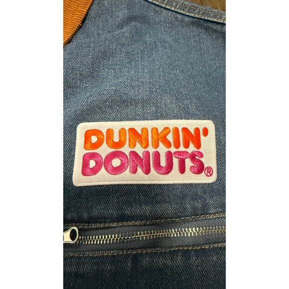 Dunkin’ Donuts Denim 90’s Jacket Unisex Sz Large SOLD OUT - SUPERBOWL PROMO - Picture 5 of 12